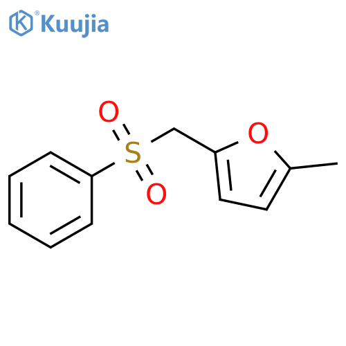 2-Methyl-5-[(phenylsulfonyl)methyl]furan structure