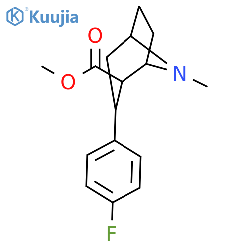 (1R,2S,3S,5S)-Methyl 3-(4-fluorophenyl)-8-methyl-8-azabicyclo[3.2.1]octane-2-carboxylate structure