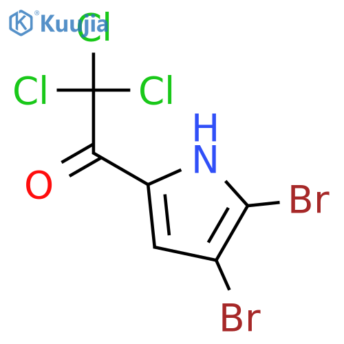 2,2,2-Trichloro-1-(4,5-dibromo-1H-pyrrol-2-yl)-1-ethanone structure