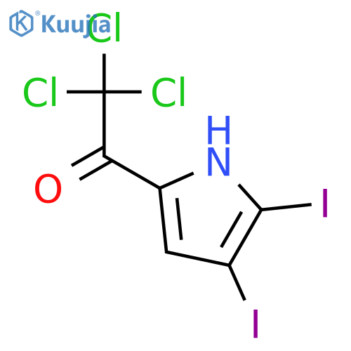 Ethanone, 2,2,2-trichloro-1-(4,5-diiodo-1H-pyrrol-2-yl)- structure