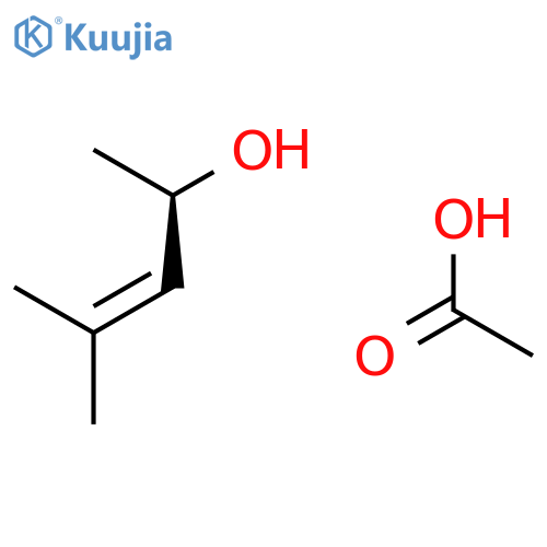3-Penten-2-ol, 4-methyl-, acetate, (2R)- structure