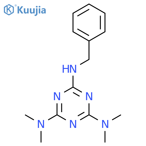 1,3,5-Triazine-2,4,6-triamine, N,N,N',N'-tetramethyl-N''-(phenylmethyl)- structure