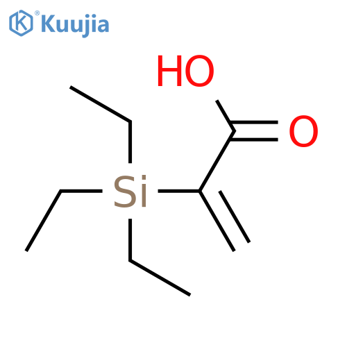 2-PROPENOIC ACID, 2-(TRIETHYLSILYL)- structure