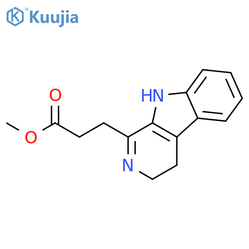 3H-PYRIDO[3,4-B]INDOLE-1-PROPANOIC ACID, 4,9-DIHYDRO-, METHYL ESTER structure
