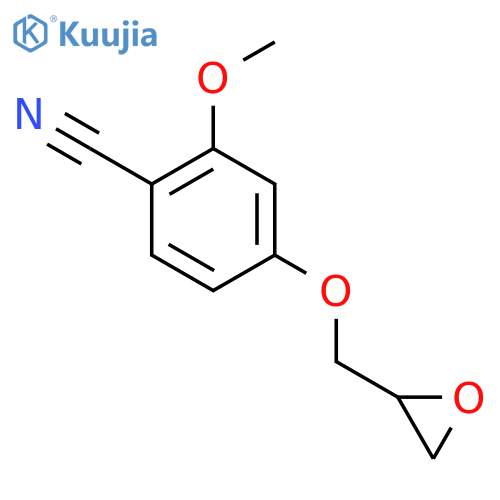 2-Methoxy-4-(oxiran-2-ylmethoxy)benzonitrile structure