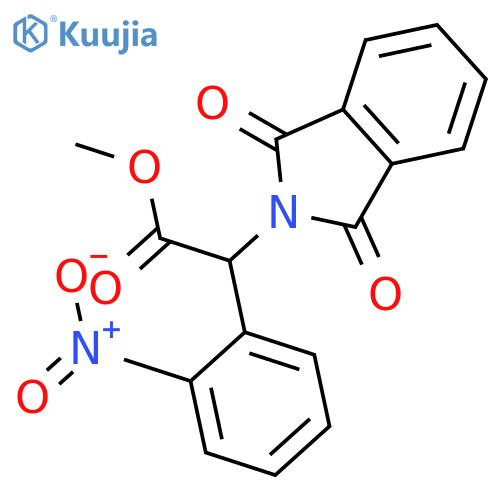 1,3-Dihydro-alpha-(2-nitrophenyl)-1,3-dioxo-,2H-isoindole-2-acetic acid methyl ester structure