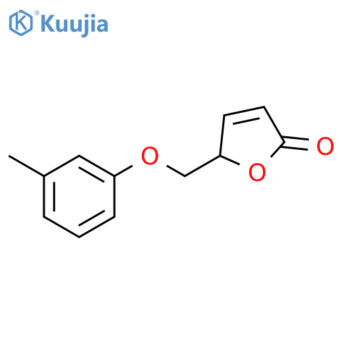 2(5H)-Furanone, 5-[(3-methylphenoxy)methyl]- structure