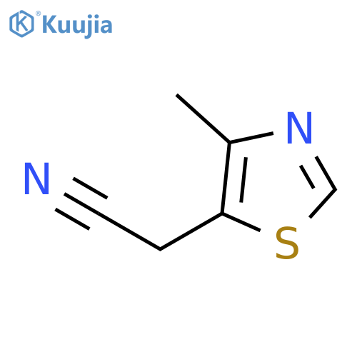 2-(4-methyl-1,3-thiazol-5-yl)acetonitrile structure