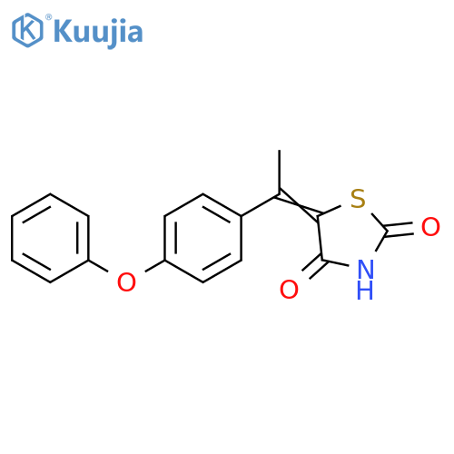 2,4-Thiazolidinedione, 5-[1-(4-phenoxyphenyl)ethylidene]- structure