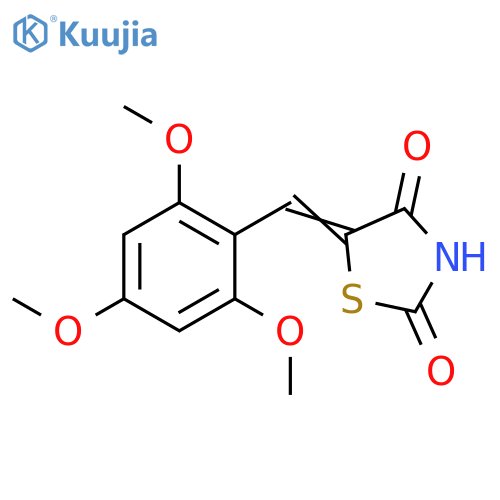 2,4-Thiazolidinedione, 5-[(2,4,6-trimethoxyphenyl)methylene]- structure