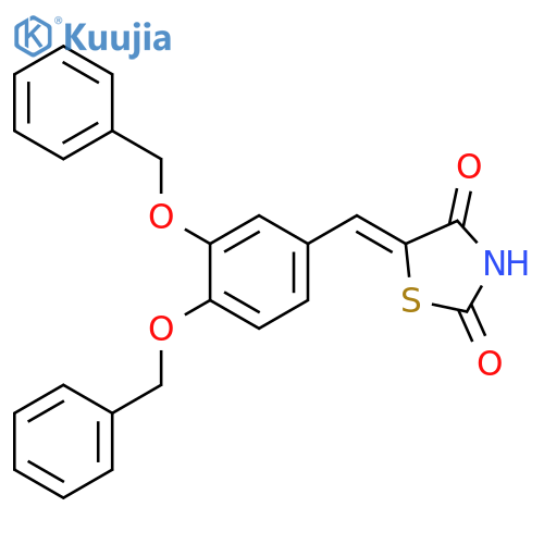 2,4-Thiazolidinedione, 5-[[3,4-bis(phenylmethoxy)phenyl]methylene]- structure