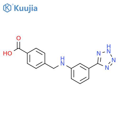 Benzoic acid, 4-[[[3-(1H-tetrazol-5-yl)phenyl]amino]methyl]- structure