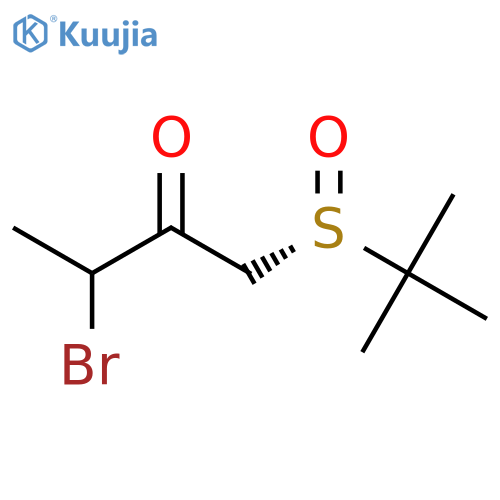 2-BUTANONE, 3-BROMO-1-[(S)-(1,1-DIMETHYLETHYL)SULFINYL]- structure