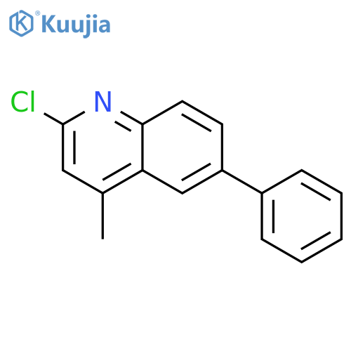 QUINOLINE, 2-CHLORO-4-METHYL-6-PHENYL- structure