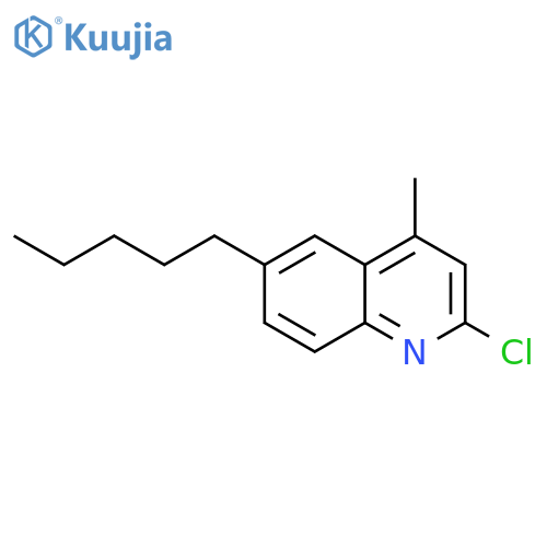 QUINOLINE, 2-CHLORO-4-METHYL-6-PENTYL- structure
