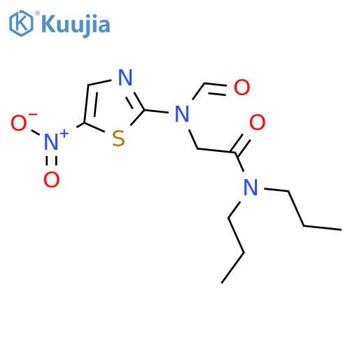 Acetamide,2-[formyl(5-nitro-2-thiazolyl)amino]-N,N-dipropyl- structure