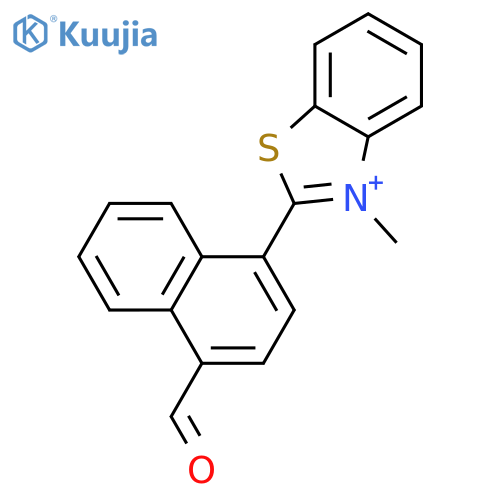 Benzothiazolium, 2-(4-formyl-1-naphthalenyl)-3-methyl- structure