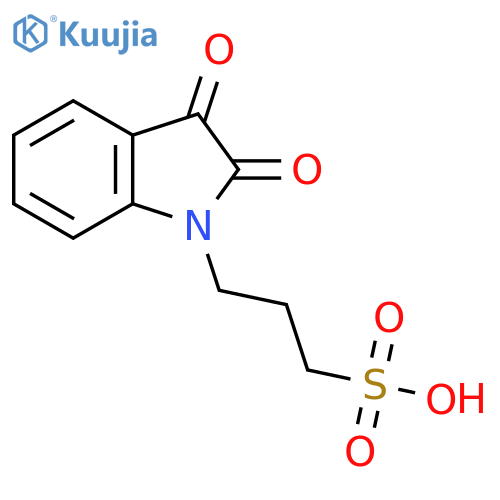 1H-Indole-1-propanesulfonic acid, 2,3-dihydro-2,3-dioxo- structure