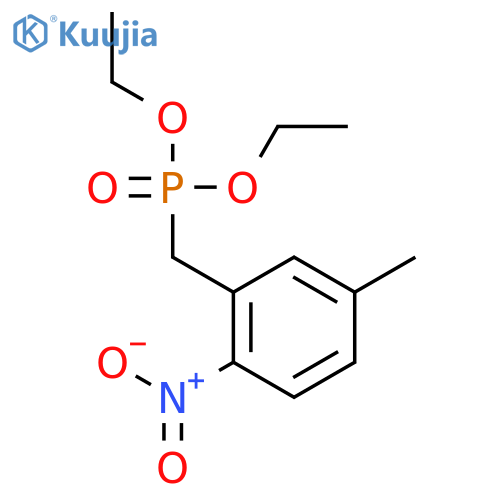 PHOSPHONIC ACID, [(5-METHYL-2-NITROPHENYL)METHYL]-, DIETHYL ESTER structure