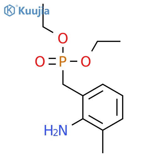 Phosphonic acid, [(2-amino-3-methylphenyl)methyl]-, diethyl ester structure