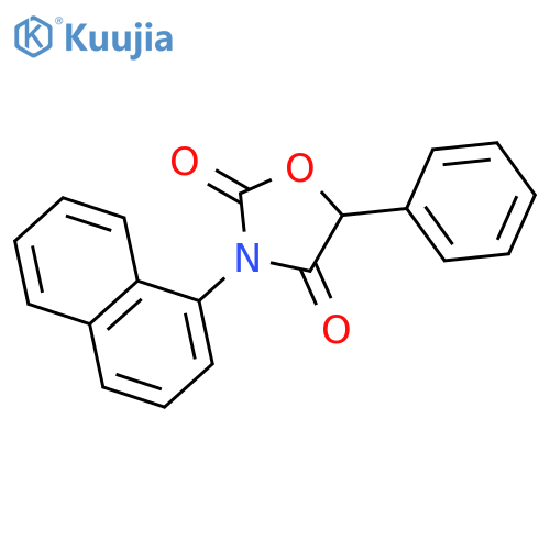 2,4-OXAZOLIDINEDIONE, 3-(1-NAPHTHALENYL)-5-PHENYL- structure