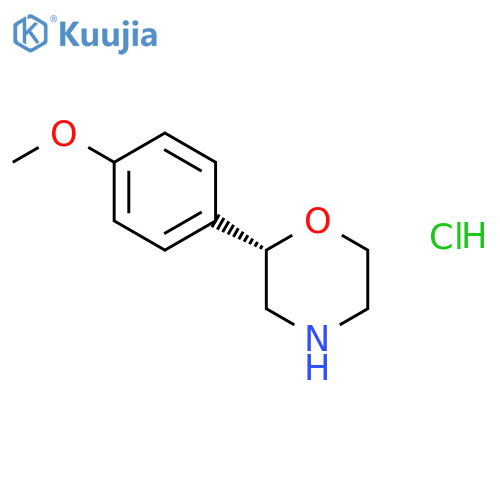 MORPHOLINE, 2-(4-METHOXYPHENYL)-, HYDROCHLORIDE, (2S)- structure