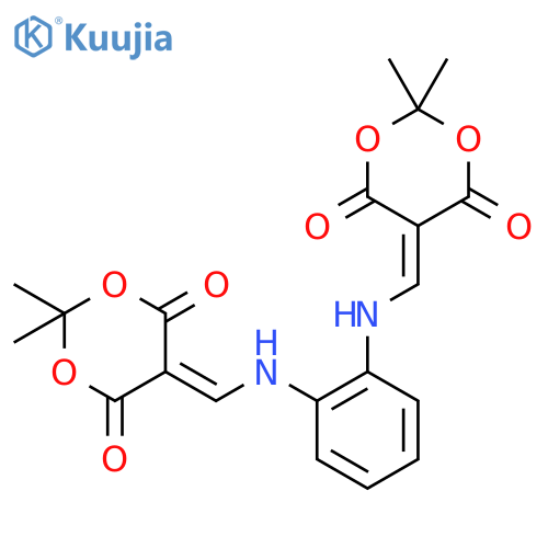 1,2-Bis(2,2-dimethyl-4,6-dioxo-1,3-dioxan-5-ylidenemethyl)aminobenzene structure