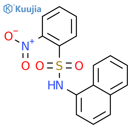 Benzenesulfonamide, N-1-naphthalenyl-2-nitro- structure