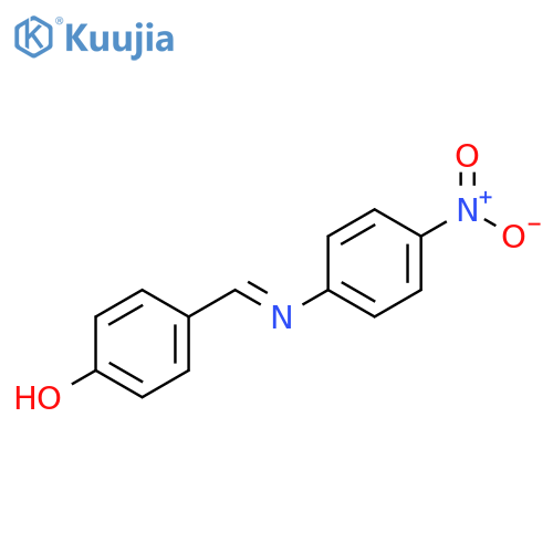 Phenol, 4-[(E)-[(4-nitrophenyl)imino]methyl]- structure