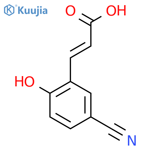 5-Cyano-2-hydroxycinnamic acid structure