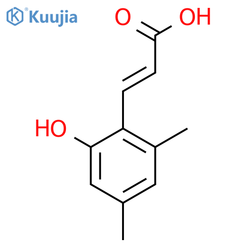 2,4-Dimethyl-6-hydroxycinnamic acid structure