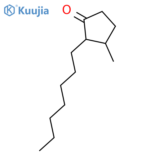 2-Heptyl-3-methylcyclopentan-1-one structure