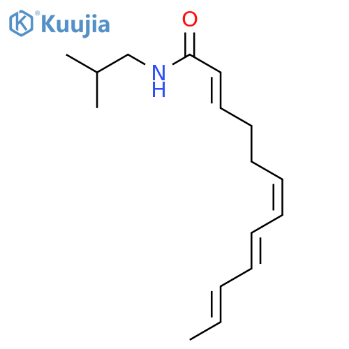 (2E,6Z,8E,10E)-N-(2-methylpropyl)dodeca-2,6,8,10-tetraenamide structure
