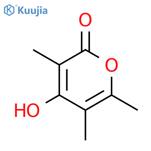 2H-Pyran-2-one, 4-hydroxy-3,5,6-trimethyl- structure