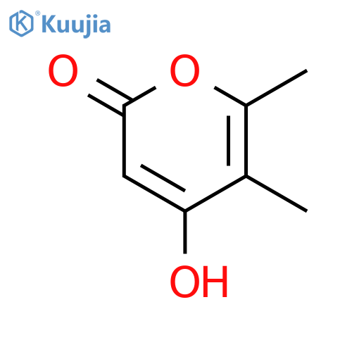 4-Hydroxy-5,6-dimethyl-2H-pyran-2-one structure