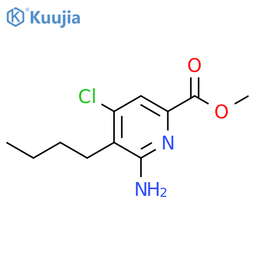 2-PYRIDINECARBOXYLIC ACID, 6-AMINO-5-BUTYL-4-CHLORO-, METHYL ESTER structure