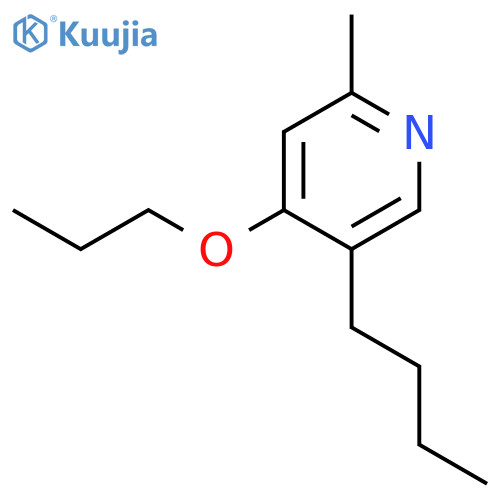 Pyridine, 5-butyl-2-methyl-4-propoxy- structure