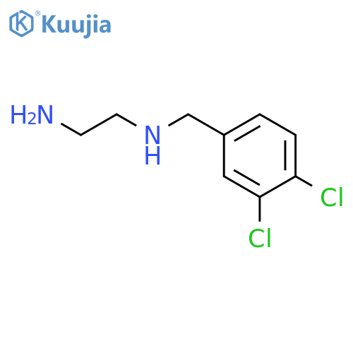 1,2-ETHANEDIAMINE, N-[(3,4-DICHLOROPHENYL)METHYL]- structure