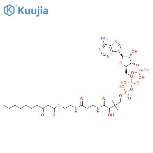 Coenzyme A, S-(3-oxodecanoate) structure