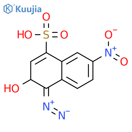 6-Nitro-1-diazo-2-naphthol-4-sulfonicacid structure