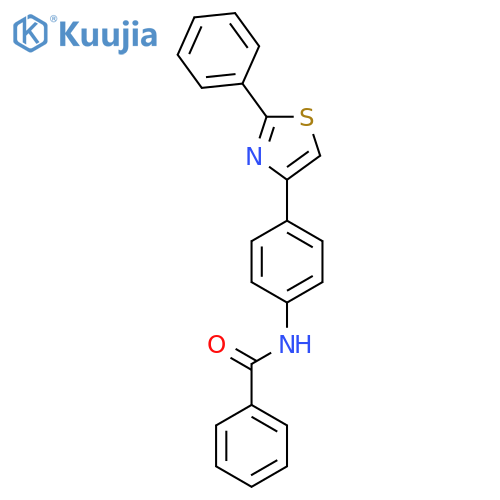 N-4-(2-phenyl-1,3-thiazol-4-yl)phenylbenzamide structure
