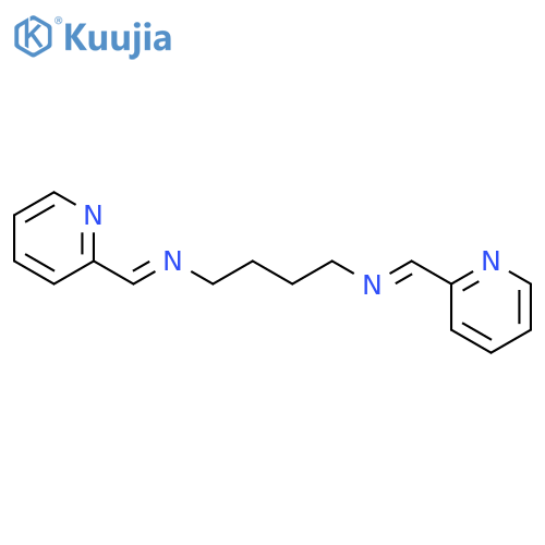 1,4-Butanediamine, N,N'-bis(2-pyridinylmethylene)- structure