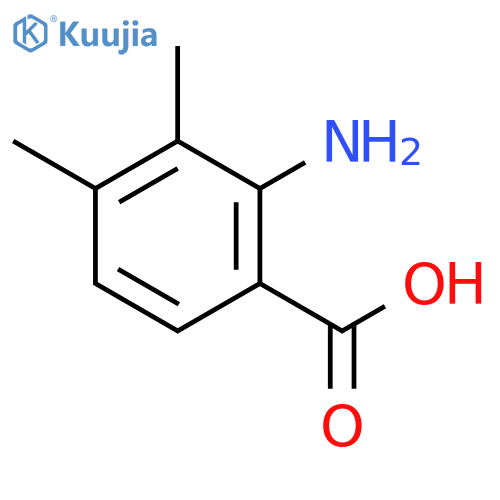 2-Amino-3,4-dimethylbenzoic acid structure