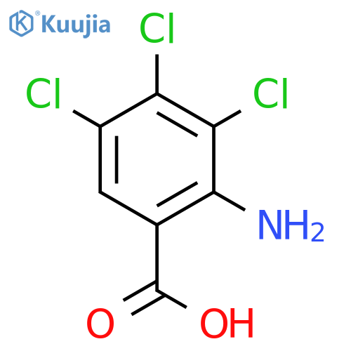 2-Amino-3,4,5-trichlorobenzoic acid structure