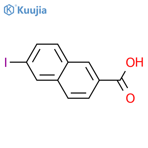 2-NAPHTHALENECARBOXYLIC ACID, 6-IODO- structure