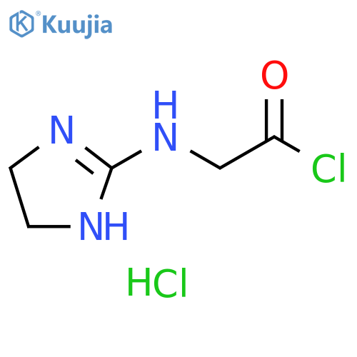 Acetyl chloride, [(4,5-dihydro-1H-imidazol-2-yl)amino]-,monohydrochloride structure