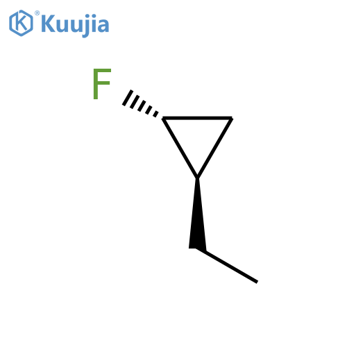 Cyclopropane, 1-ethyl-2-fluoro-, trans- structure