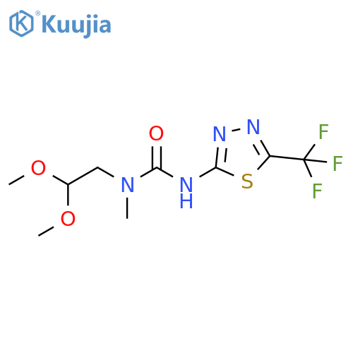 Urea, N-(2,2-dimethoxyethyl)-N-methyl-N'-[5-(trifluoromethyl)-1,3,4-thiadiazol-2-yl]- structure