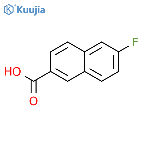6-fluoronaphthalene-2-carboxylic acid structure