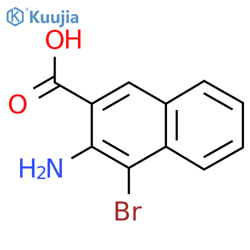 3-Amino-4-bromonaphthalene-2-carboxylic Acid structure